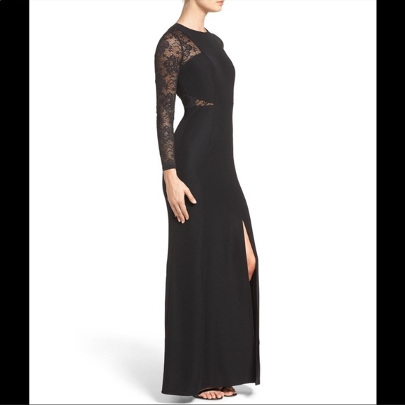 ABS by Allen Schwartz Black Lace Gown - Picture 3 of 3